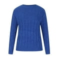 thumbnail image 4 of ZRGHAOYLQ Cable Knit Sweater Womens Long Sleeve Chunky Pullover Sweaters Fashion 2025 Fall Shirts Cozy Soft Crew Neck Jumper Top Casual Warm Tops, 4 of 9