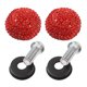 thumbnail image 2 of Tuercas y pernos para matrículas de vehículos Tapón de rosca de diamantes de imitación para automóviles Sujetadores especiales Tornillos antirrobo (rojo), 2 of 5