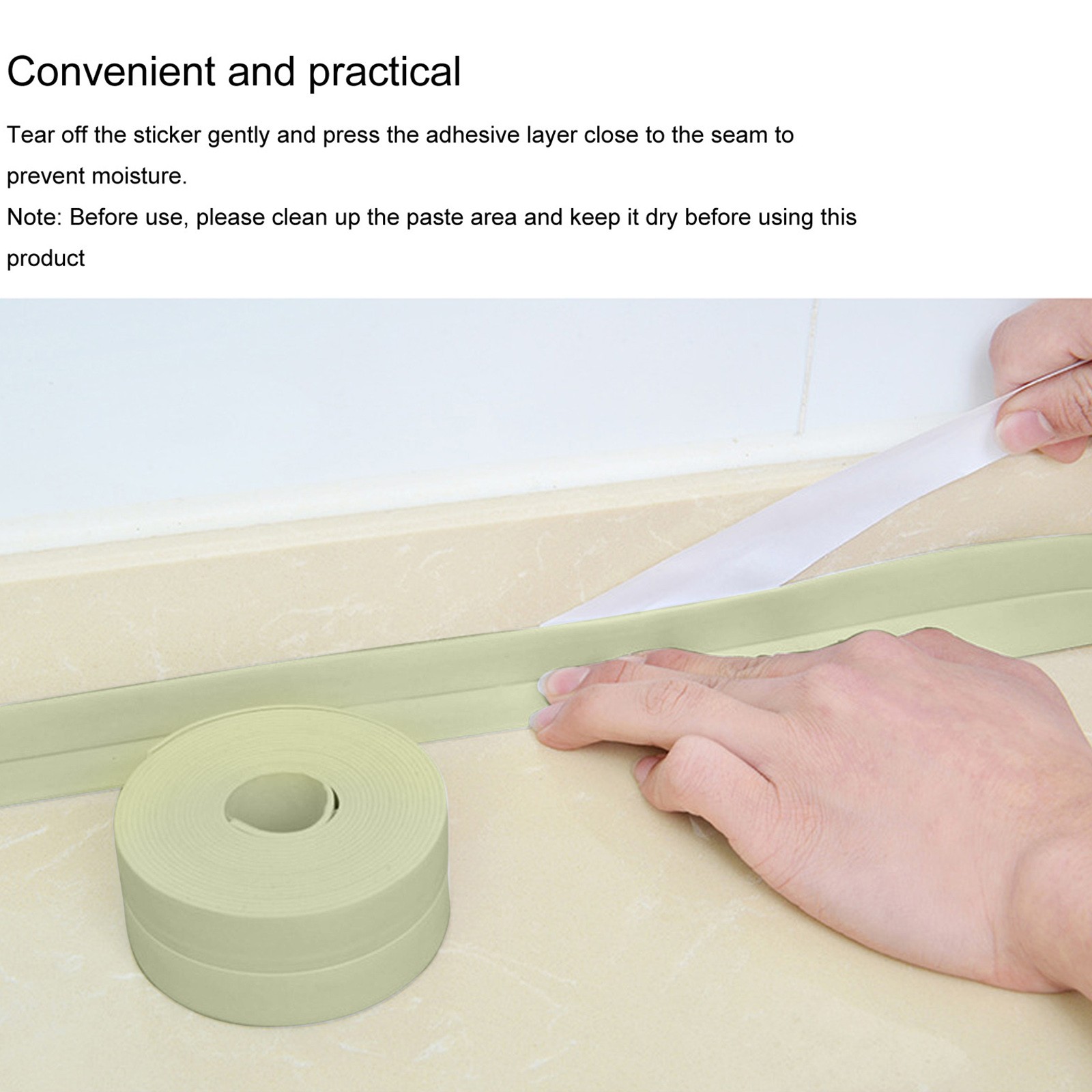 Pgeraug Decorative sticker Kitchen Sink Seam Stickers SelfAdhesive Tape