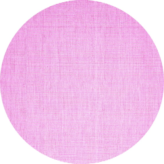 Ahgly Company Indoor Round Abstract Pink Contemporary Area Rugs, 6' Round
