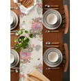 thumbnail image 2 of Simple Blue Plant Table Flag Elegant Potted Flower Table Runners Home Kitchen Living Room Holiday Party Table Wedding ration, 2 of 6