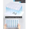thumbnail image 4 of Bead Organizer Hlotmeky, 36 rejillas, paquete de 4 unidades, caja de plástico transparente, 4 of 6