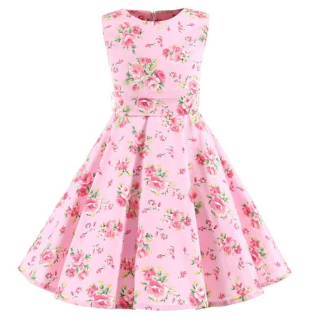 

Summer Savings Clearance 2023! loopsun Summer Toddler Baby Girls Sleeveless Dress Tank Dress Children s Clothing Pink 4-5 Years