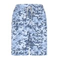 thumbnail image 4 of GUZOM Mens Blue Camo Board Shorts with Compression Liner Quick Dry Swim Trunks for Men Surfing Swimming,Size S, 4 of 6