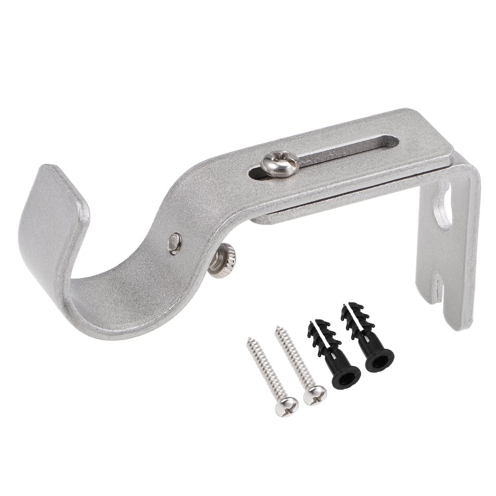 Curtain Rod Bracket, Iron Single Holder Support for 26mm Drapery Rod