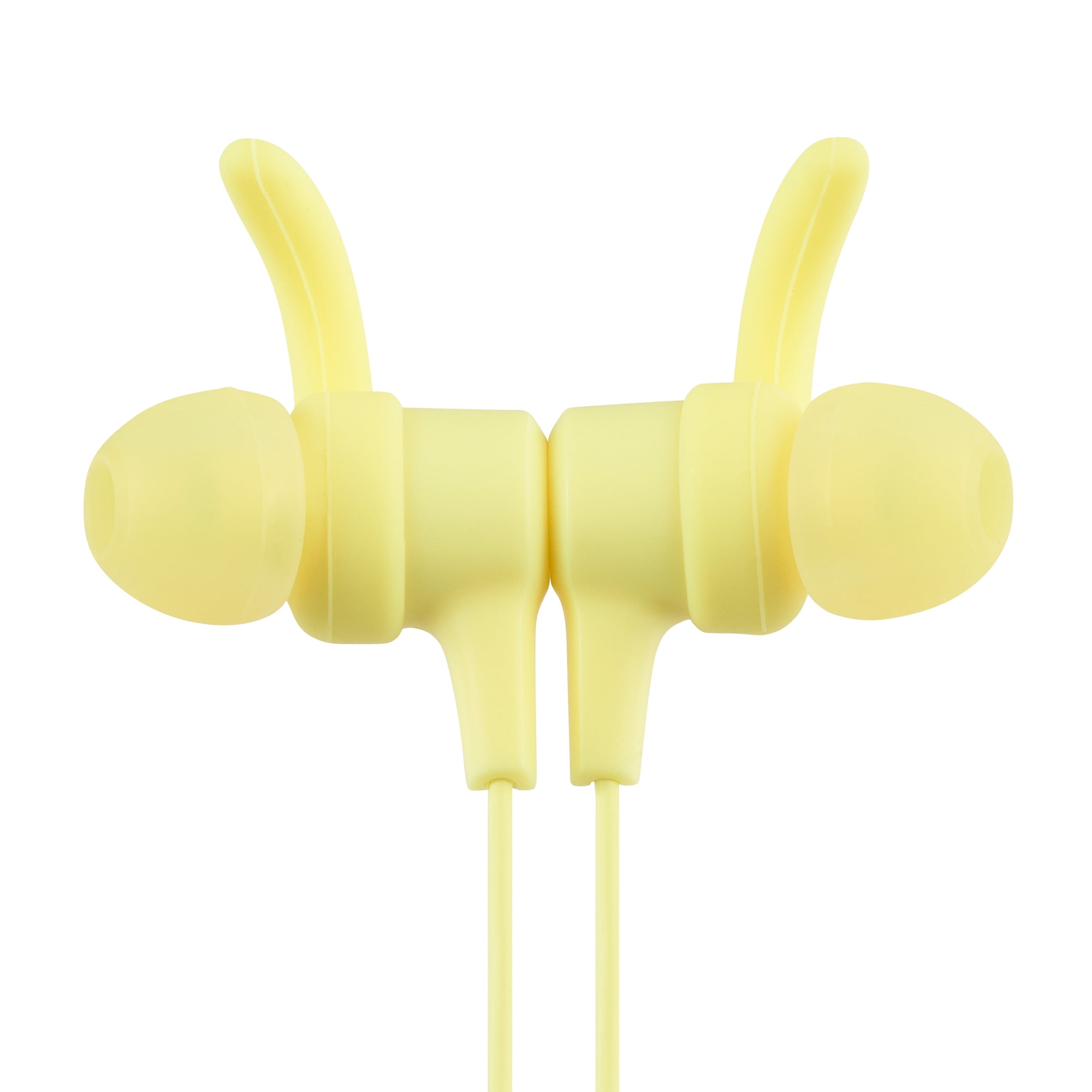 Onn. Wireless Earphones with 7 Hours Playtime, Yellow, Bluetooth Technology, Built-in Microphone