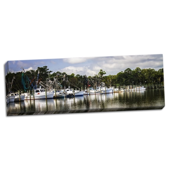 Gango Home Decor White Point Harbor by Alan Hausenflock (Ready to Hang); One 36x12in Hand-Stretched Canvas