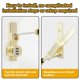 thumbnail image 3 of Barn Door Lock, Flip Latch Lock with 3 Digit Combination, 3 of 5