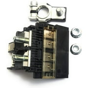 Everbuilt Positive Battery Fuse Block + Terminal + Two M8 Nuts Compatible for Nissan 2004-2015 Many models. Fusible