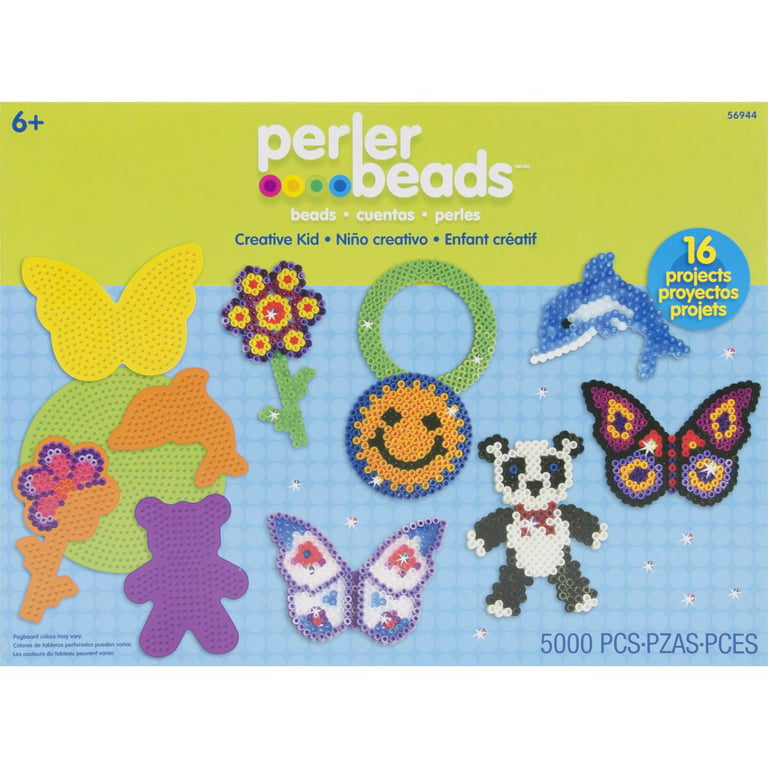 Perler Fun Fusion Pegboards 7/pkg-boy/girl/bear/monkey/butterfly/2 Flowers  : Target