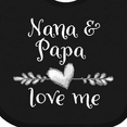 thumbnail image 4 of Inktastic Nana and Papa Love Me Heart Grandchild Boys or Girls Baby Bib, 4 of 4