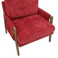 thumbnail image 3 of Roundhill Furniture Kelly Mid-Century Modern Velvet Accent Armchair, 3 of 7