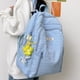 thumbnail image 4 of Mochila informal para estudiantes, mochilas escolares de estilo japonés con colgante de flores (azul) Tmvgtek Para Estrenar, 4 of 8