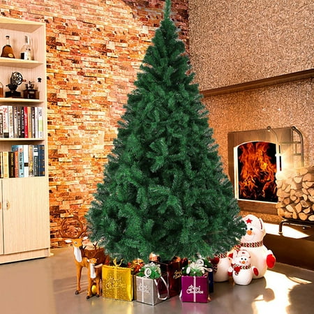 Ktaxon 7ft Artificial Christmas Pine Tree with 1100 Tips Xmas Indoor Decoration Full Tree with Solid Metal Legs