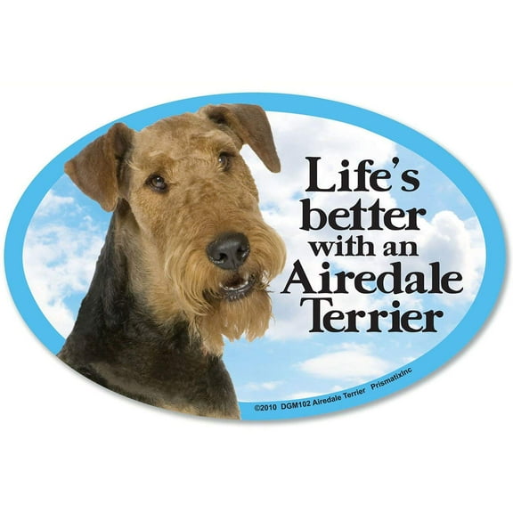 Prismatix Decal Cat and Dog Magnets, Airedale Terrier