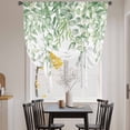 thumbnail image 3 of Eucalyptus Leaves Tie Up Curtains for Windows, Adjustable Balloon Window Shades, Green Summer Botanical Weeping Kitchen Window Treatments Farmhouse Short Curtains with Rod Pocket 42"x45", 3 of 8