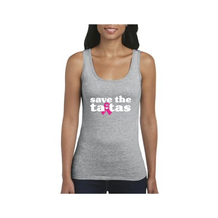 Mom S Favorite Cancer Awareness Save The Tatas Women Tanks Tank Tops Walmart Com Walmart Com