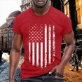 thumbnail image 2 of UAYOTSE USA 4th of July Shirts for Men American Flag Short Sleeve Patriotic Independence Day Tee Top,Sizes XXL, 2 of 5