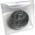 thumbnail image 3 of Clear 2.5" x 2.5" Unplasticized Coin Flips, Safe for Long Term Storage, 50 Pack, 3 of 3