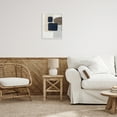 thumbnail image 3 of Stupell Industries Navy Blocked Shapes Abstract Painting White Framed Art Print Wall Art, 16 x 20, 3 of 10
