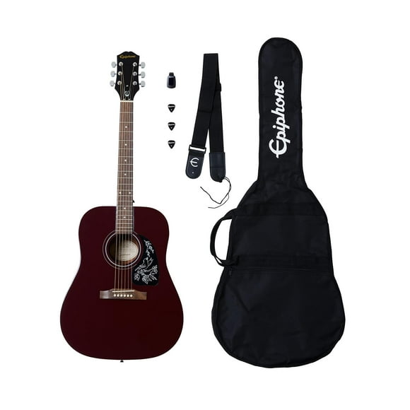 Guitarra Epiphone Starling Player Pack con accesorios - Wine Red multicolor