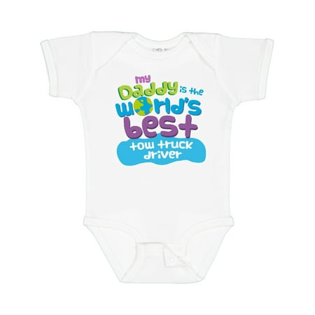 

Inktastic My Daddy is the World’s Best Tow Truck Driver Gift Baby Boy or Baby Girl Bodysuit