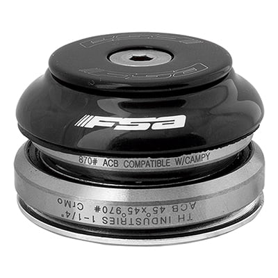 FSA ORBIT C-33 Integrated Tapered Headset for 1-1//8″ to 1-1//4″ Black
