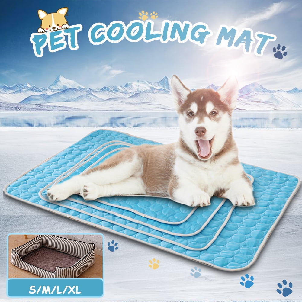 Pet Cooling Mat Non-Toxic Cool Pad Cooling Pet Bed for ...