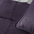 thumbnail image 3 of Juno Velvet Eggplant Duvet Cover Set Twin, 3 of 5