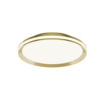 AFX  Sona LED Flush Mount Satin Brass, White - 16"