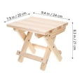 thumbnail image 2 of OUNONA 1Pc Simple Bath Stool Wood Color for Adults Changing Shoes, 2 of 7