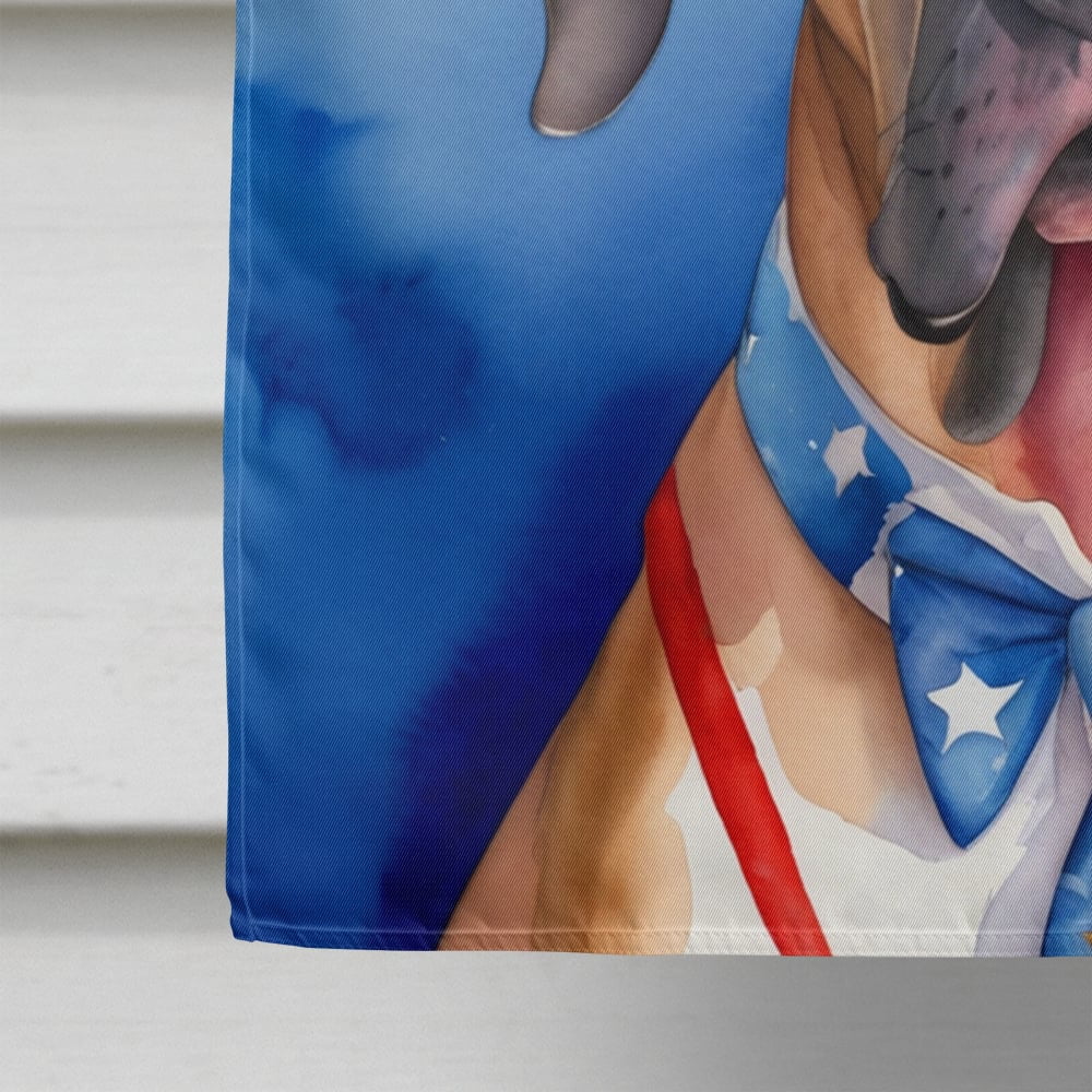 Great Dane Patriotic American House Flag 28 in x 40 in