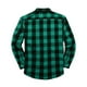 thumbnail image 3 of pstuiky camisa de manga larga para hombre, Camisa tipo cárdigan de manga larga con solapa y botones con estampado a cuadros informal para hombre. top de hombre l, 3 of 3