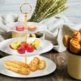 thumbnail image 3 of 4 Set Cake Stand Hardware Kit Tiered Tray Hardware Fittings for Cake Stand,3 Tier Cake Stand Fittings Hardware Holder for Weeding,Party,Fruit Plate Handle,Cupcake Trays Serving Stand,Gold, 3 of 8