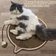thumbnail image 3 of Rascador para Gatos de Cuerda de algodón Natural, Redondo de 43 cm para Pared y Suelo, Protector Duradero para sofá, Alfombra y sofá, ecológico (marrón), 3 of 9