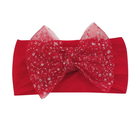 

Toddler Baby Boys Girls Stretch Floral Bow Hairband Headwear 3 Years