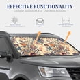 thumbnail image 4 of Balery 2 Piece Floral With Birds And Fantasy Flowers Car Windshield Sun Shade|Foldable Front Windshield Shade for Car Front Window for Most Sedans SUV Truck-Medium, 4 of 7