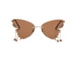thumbnail image 2 of Gafas de sol de moda femenina con detalles en diamante • Montura redonda oversized • Protección UV400 • Montura metálica • Accesorio de estilo retro, 2 of 2