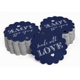 thumbnail image 2 of Inkdotpot Real Silver Foil Made With Love Text Tags Favor Hang Paper Tags 100 Pieces, 2 of 6