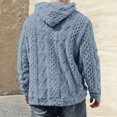 thumbnail image 4 of Mens Fuzzy Sherpa Lined Hoodie Pullover Sweatshirts Long Sleeve Winter Hooded Thermal Casual Outerwear With Pocket, 4 of 7