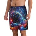 thumbnail image 2 of Naloa Shorts de Plage pour Hommes avec Impression de Chiffres et Lettres, Shorts de Surf, Maillots de Bain, Séchage Rapide pour s'Amuser à la Plage-Moyen, 2 of 6