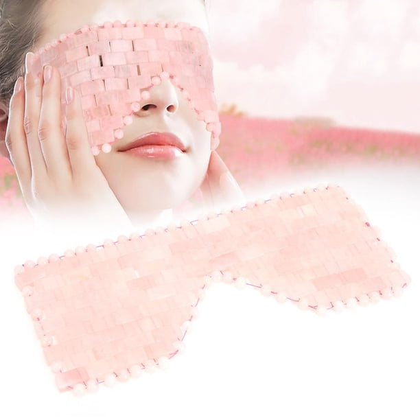 Mascarilla para dormir de jade natural mascarilla para ojos de piedra de jade mascarilla para dormir para dormir terapia fría masajeador para el tratamiento de los ojos ANGGREK Otros