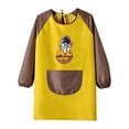 thumbnail image 4 of Toddler Kids Art Smock With Long Sleeves Painting Apron Boys Shirts Craft Protective Coverall With Pocket, 4 of 5