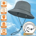 thumbnail image 3 of EINSKEY Packable Sun Hat, Foldable Bucket Hat with Clip for Travel on Bag, 3 of 7