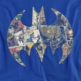 thumbnail image 2 of Batman Collage Shield Women's T Shirt, Royal, X-Large, 2 of 6