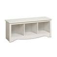 thumbnail image 1 of Banc à compartiments blanc, 1 of 4