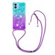 thumbnail image 1 of Funda para Samsung Galaxy A04E Brillantina Líquida Divertida Reluciente y con Cristales en Movimiento Cuerpo Cruzado con Cordón Ajustable, 1 of 5