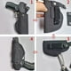 thumbnail image 5 of Fundas de pistola táctica con cinturón oculto universal para pistolas de todos los tamaños, 1 Uds., negro JAMW Sencillez, 5 of 5
