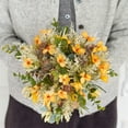 thumbnail image 4 of Artificial Chrysanthemum Flowers, Needle Bloom Bundle, Plastic Table Centerpiece, Realistic Home Dining Decor, Fade-Proof Wedding Party Arrangement, 4 of 6