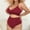 Wine, variant on Aloohaidyvio Swimsuits for Women ,Womens Bikini Swimsuits High Waisted Two Piece Bathing Suits L-4XL